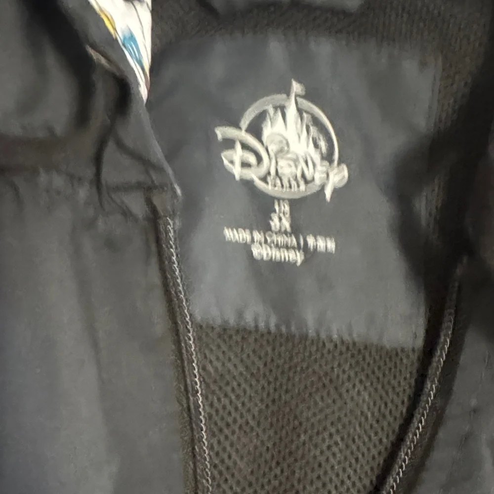 Disneyland Black Hooded Jacket for Women. Embroidered Mickey